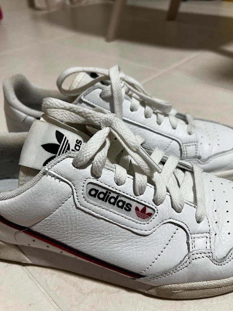 Adidas originals white continental 8 trainers store