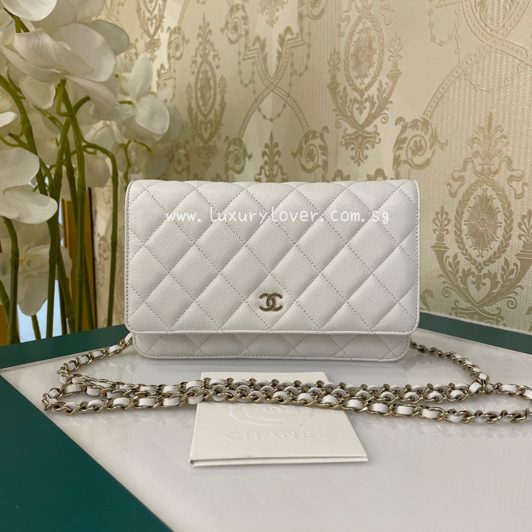 LNIB Chanel Classic WOC White Caviar LGHW, Luxury, Bags & Wallets on  Carousell