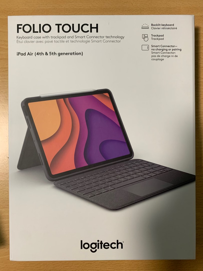 Logitech FOLIO TOUCH keyboard case with trackpad (brand new), Mobile