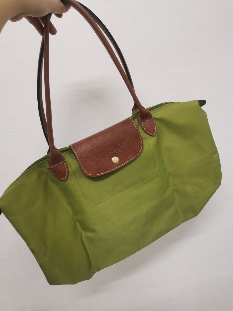 Longchamp olive green outlet large tote
