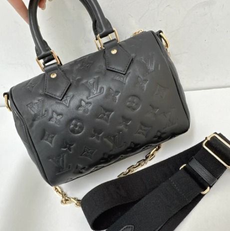 Louis Vuitton Black Empreinte Monogram Lambskin Speedy Bandoulière 22 Gold  Hardware Available For Immediate Sale At Sotheby's