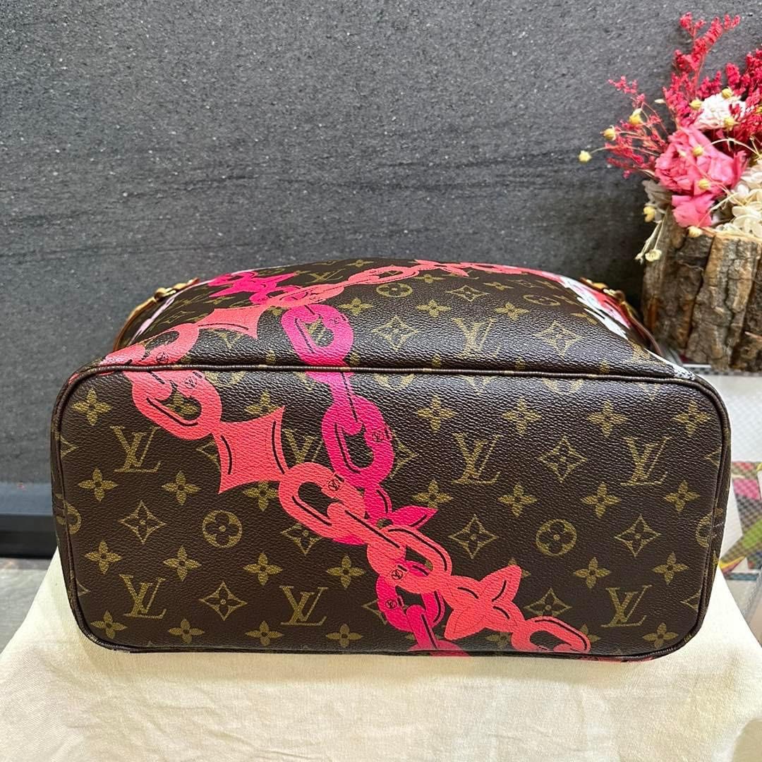 LV Neverfull limited edition. All leather. With code, Women's Fashion, Bags  & Wallets, Tote Bags on Carousell