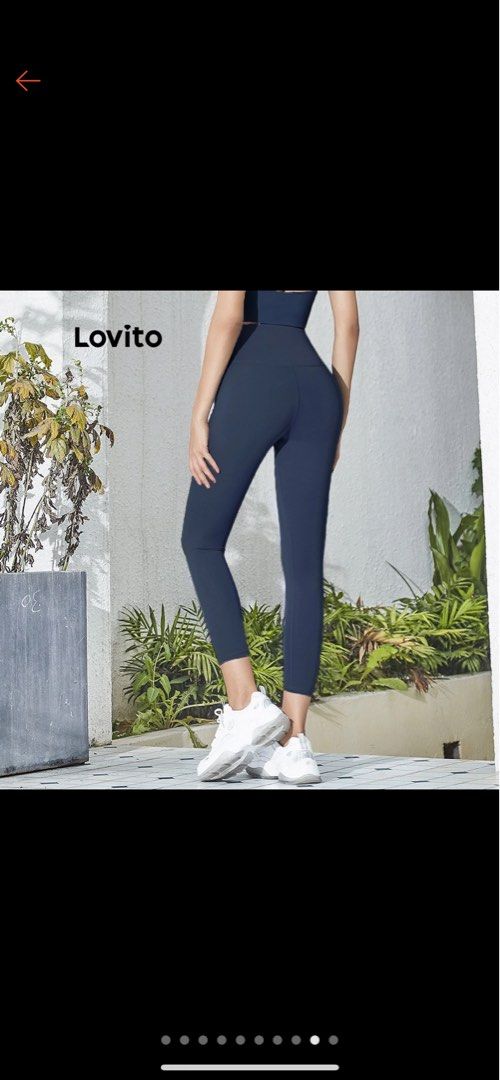 Lovito Summer Plain High Waist Sports Yoga Pants Compression Leggings for  Woman L02044 (Light Blue/Pink/Black/Dark Blue), Women's Fashion, Activewear  on Carousell