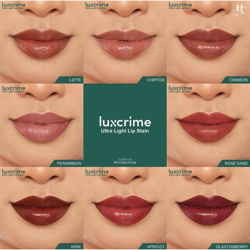 Luxcrime lip stain (persimmon), Kesehatan & Kecantikan, Rias Wajah di