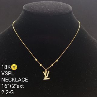 LV Edge Necklace Cadenas, Luxury, Accessories on Carousell