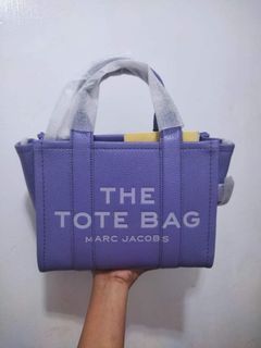 MARC JACOBS Grained Calfskin Mini The Tote Bag Morning Glory 1280805
