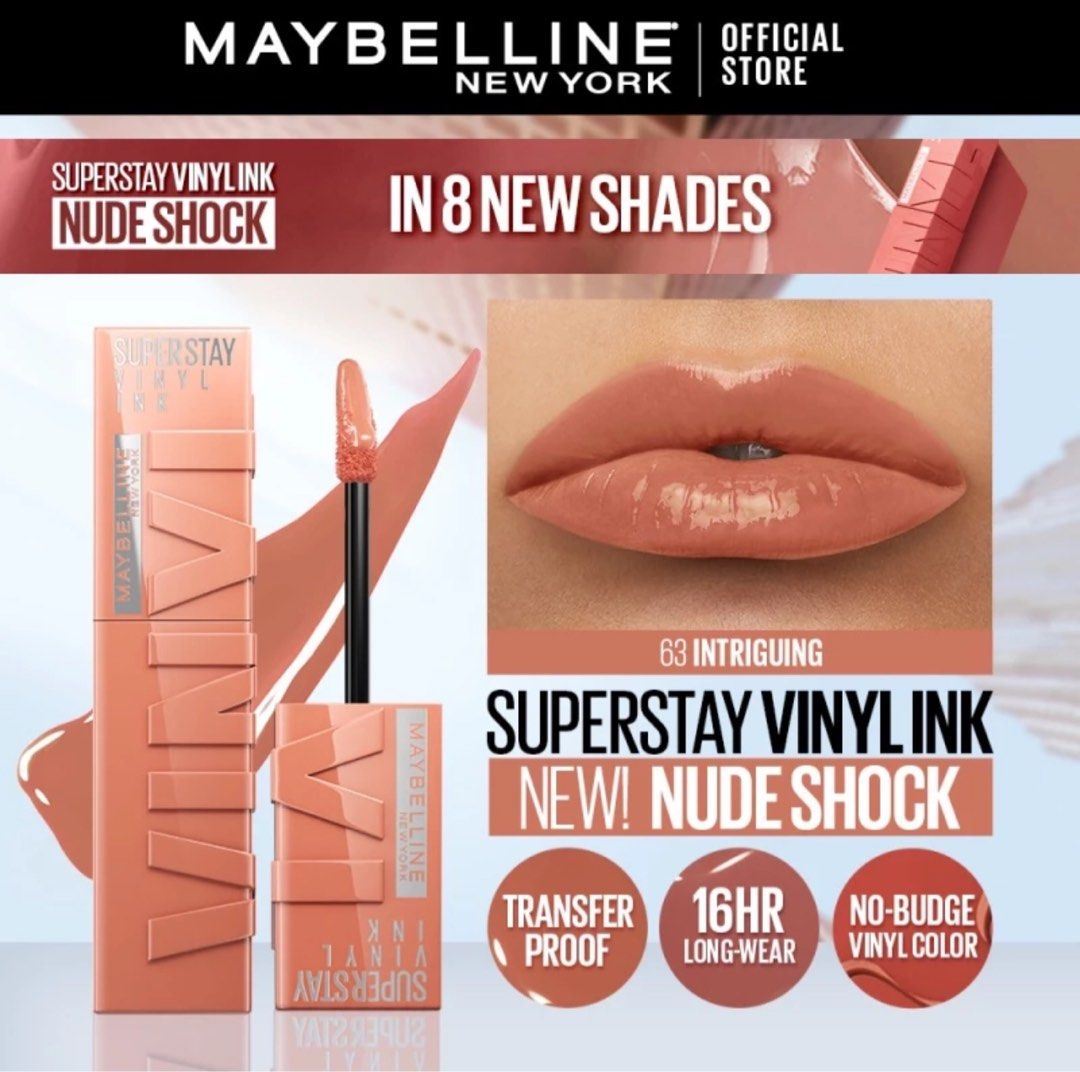MAYBELLINE Superstay Vinyl Ink Long Lasting Liquid Lipstick SEALED - Choose