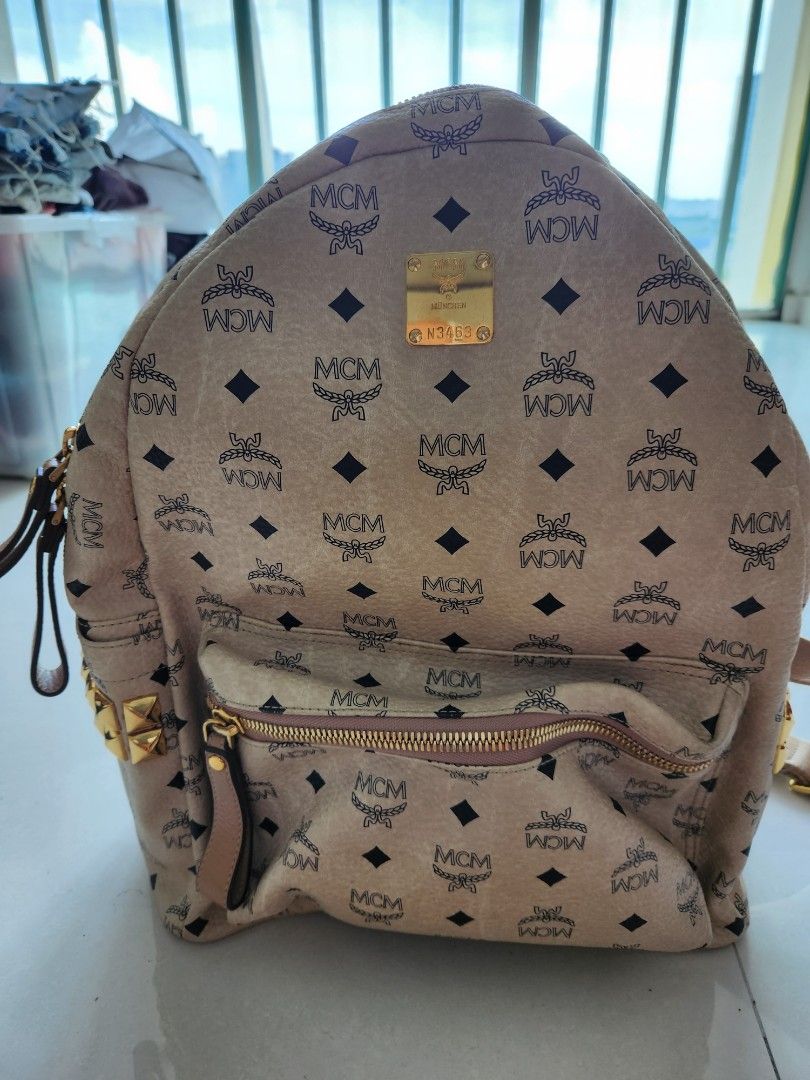 Fake vs clearance real mcm backpack