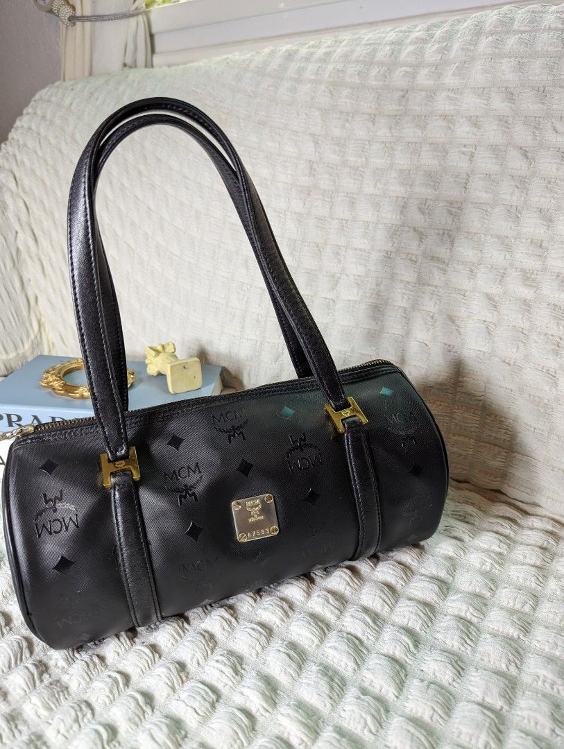 MCM Papillon Barrel Type Bag, Luxury, Bags & Wallets on Carousell