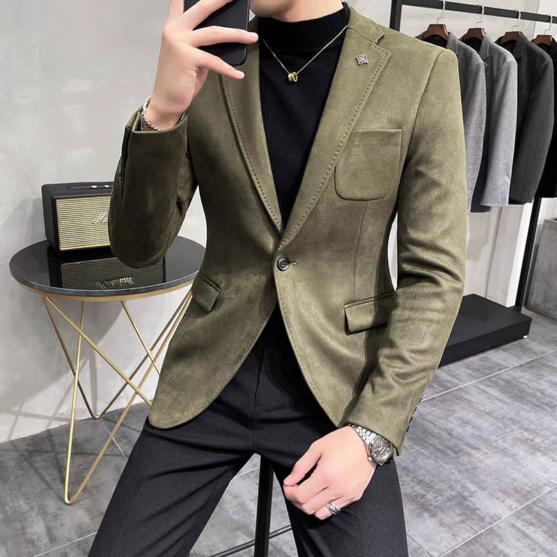 Mens green blazer jacket online