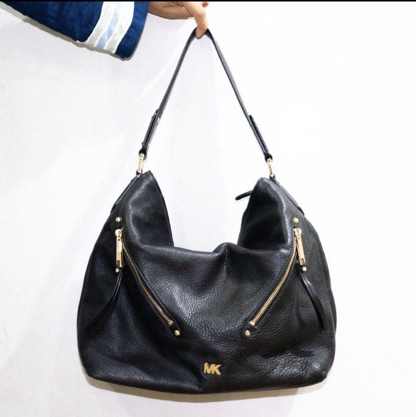 Michael michael kors evie pebble leather hobo hot sale