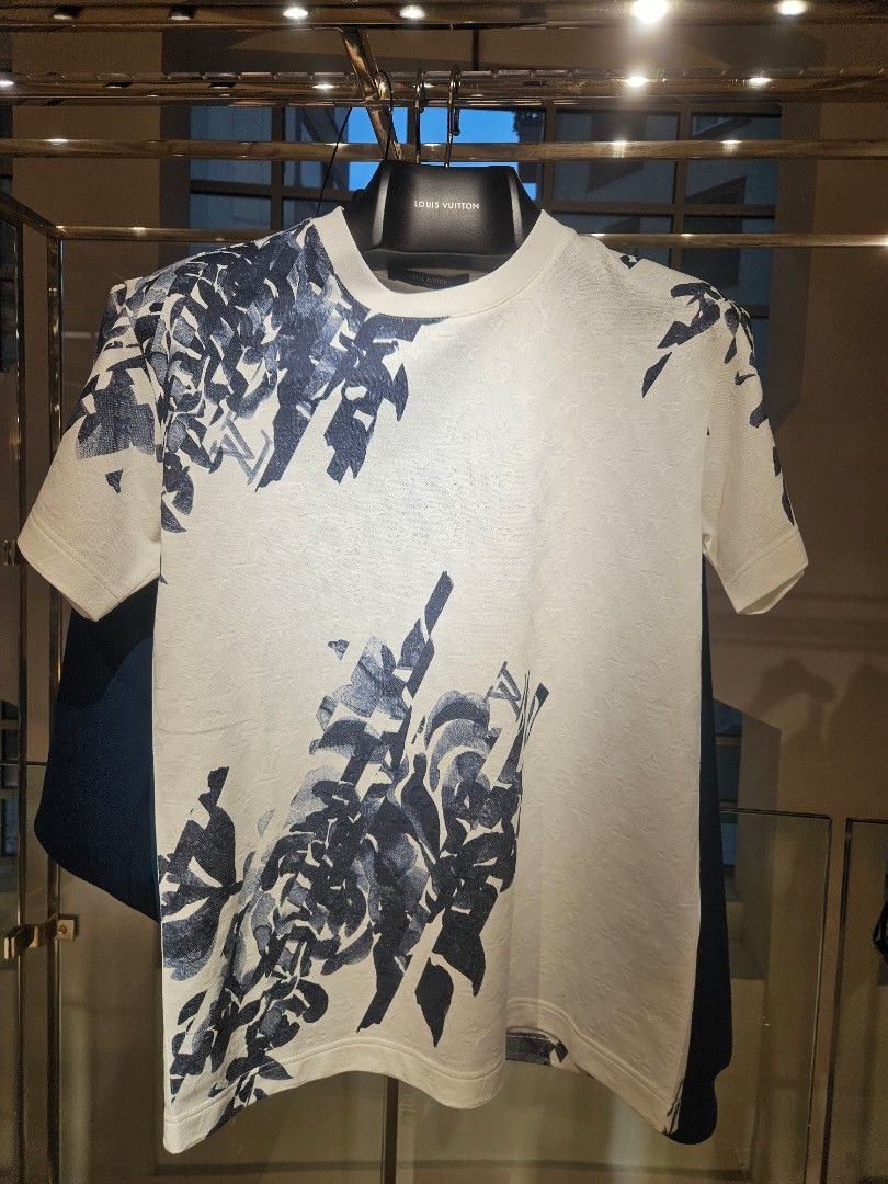 Louis Vuitton Monogram Cotton Pique T-Shirt White. Size S0
