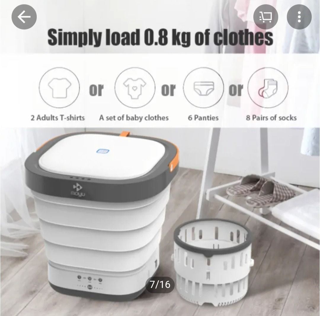 Moyu mini washing machine with disinfecting feature, TV & Home