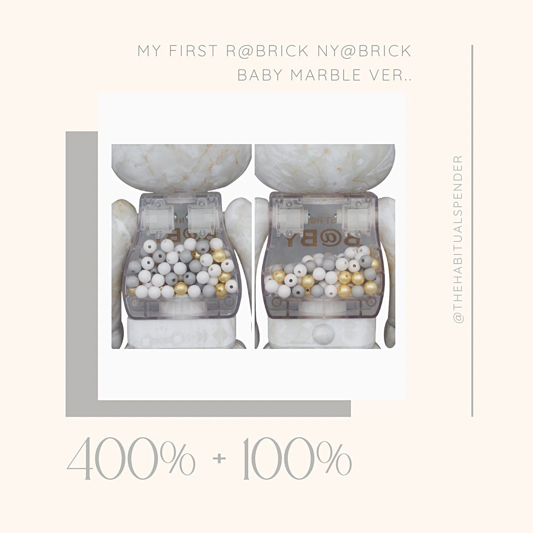 PO: My First R@brick Ny@brick Baby Marble Ver. 400% u0026 100%