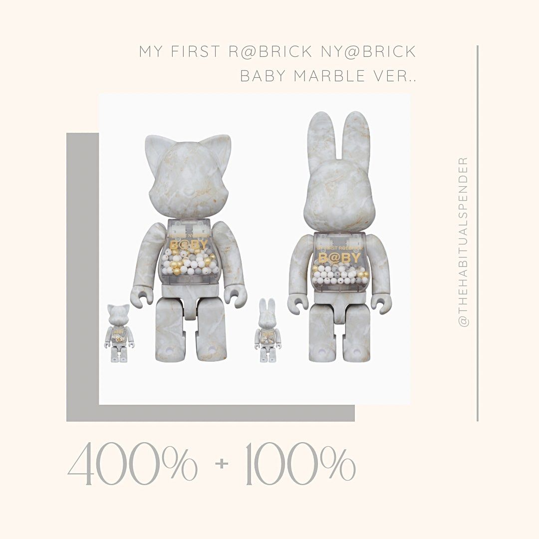 PO: My First R@brick Ny@brick Baby Marble Ver. 400% & 100%
