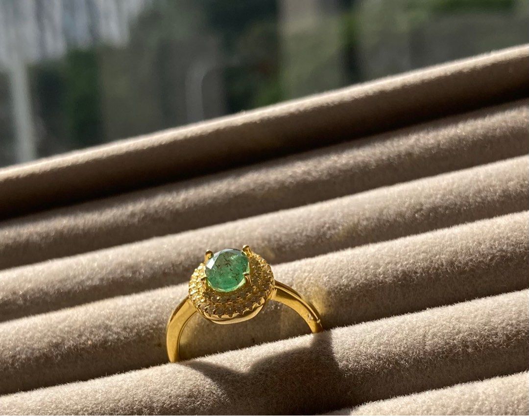 Real emerald ring cheap price