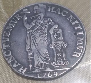 Netherland 1 gulden 1764  silver