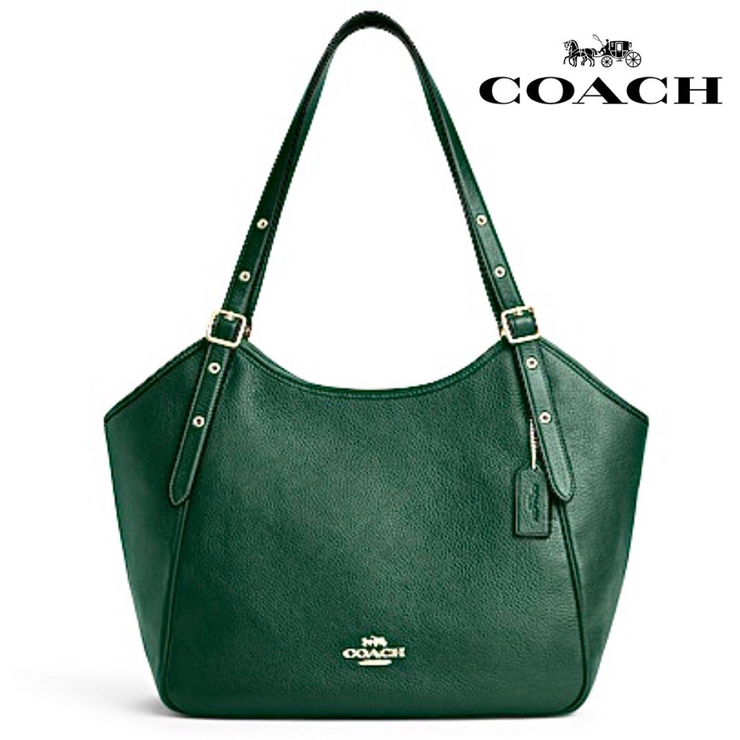 Coach hallie shoulder top bag turquoise