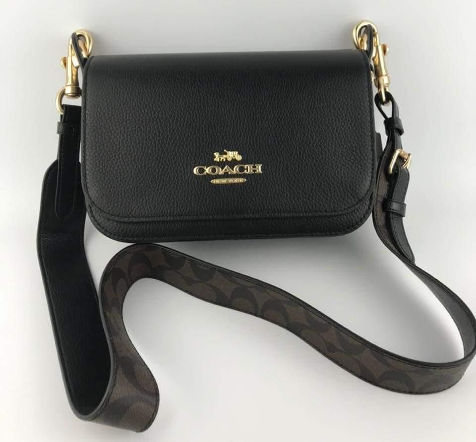 Small jes messenger store with signature canvas strap