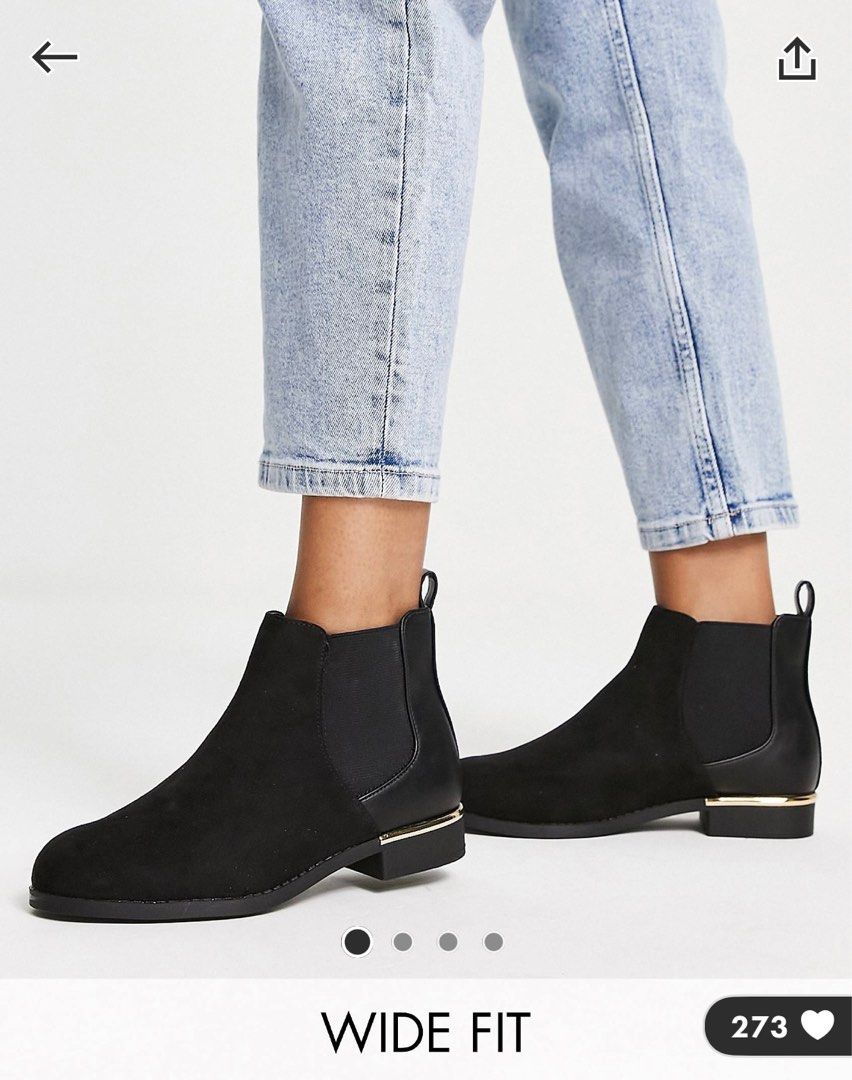 Chunky boots clearance flat