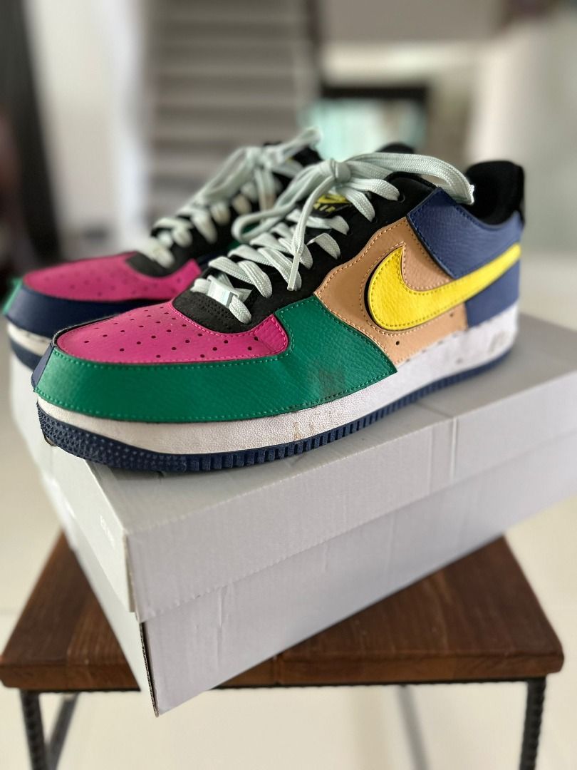 Nike air force clearance 1 black multicolor