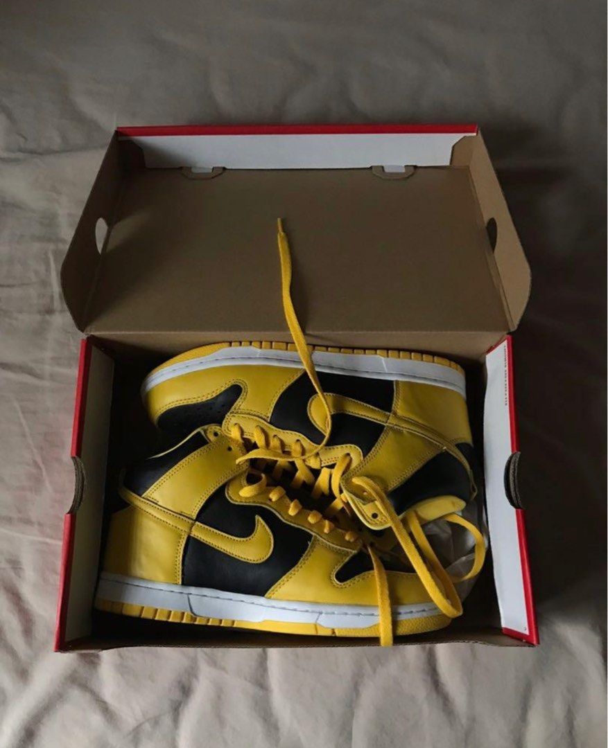 Nike Dunk Hi SP Goldenrod Wutang Men s Fashion Footwear