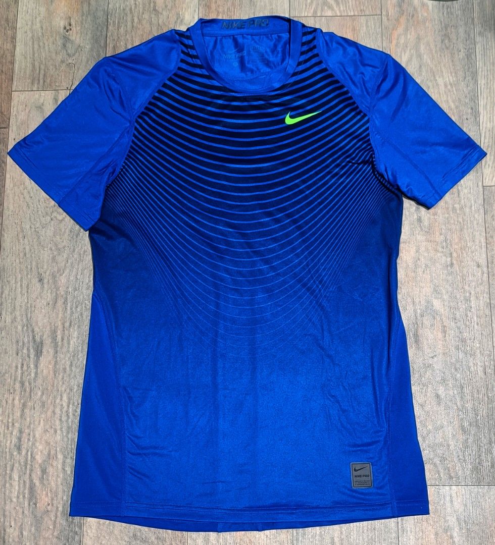 Nike Pro Hypercool Fitted T-Shirt, Royal Blue, S