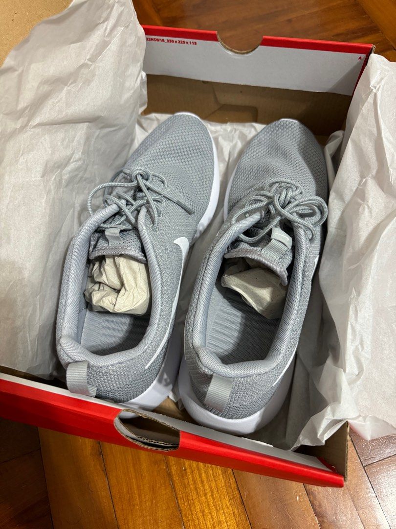 Nike Roshe One Men s Shoe Grey White US10.5 Men s Fashion Footwear Sneakers on Carousell
