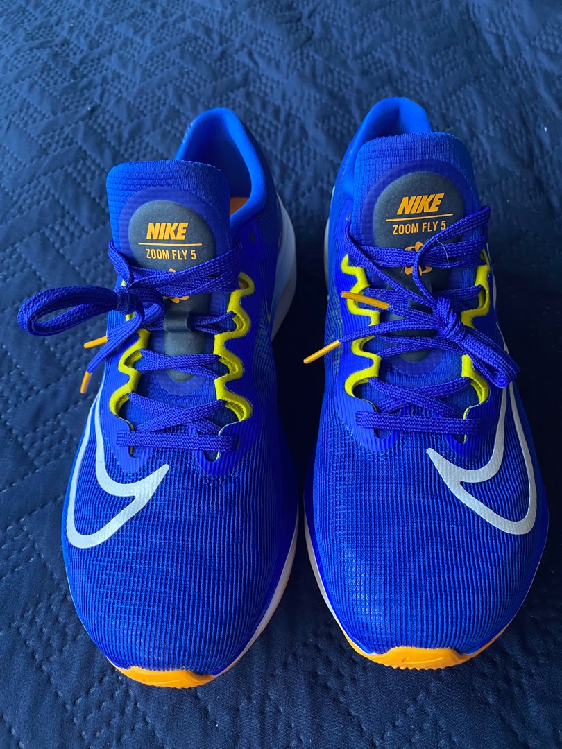 Nike Zoom Fly 5 US Men s Size 10 Race Blue White High voltage