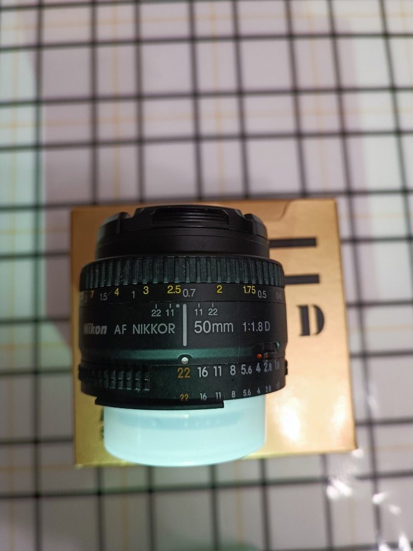 Nikon AF NIKKOR 50MM 1：1.8 D, 攝影器材, 鏡頭及裝備- Carousell