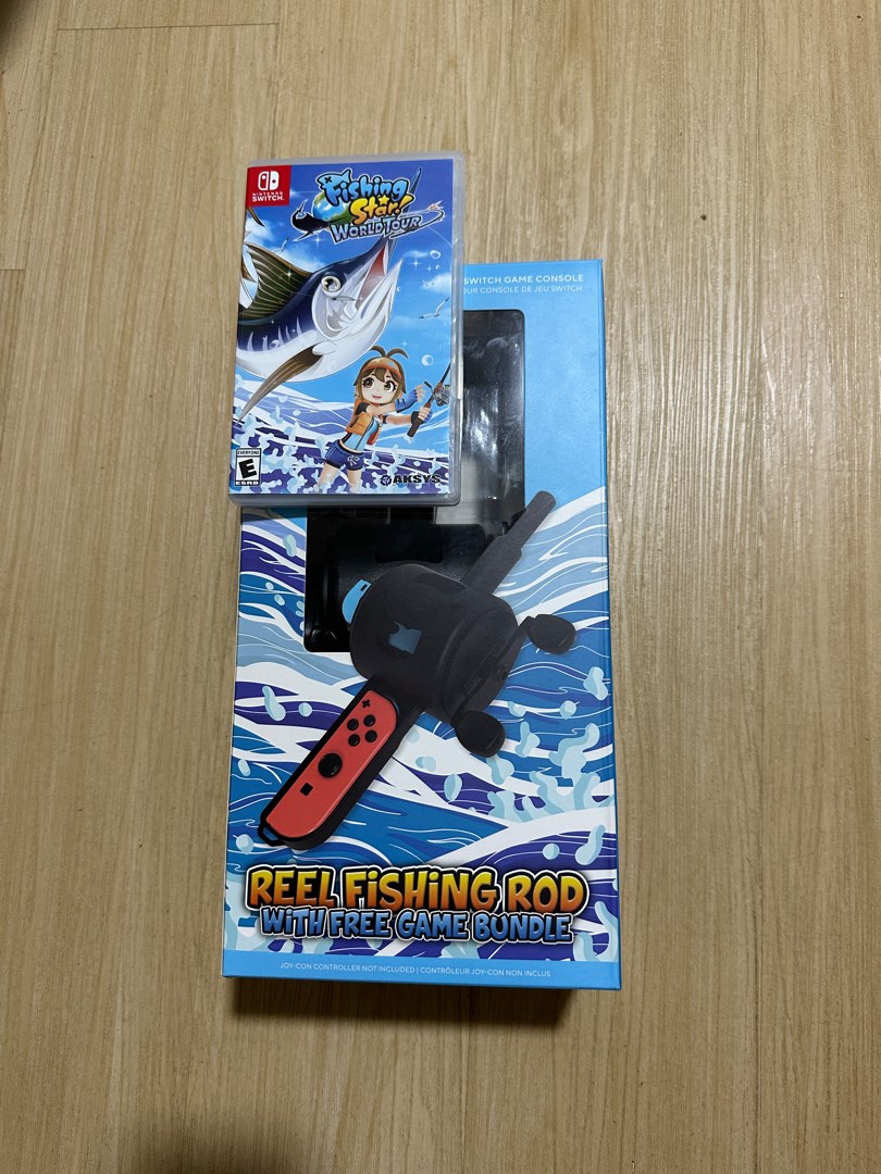 Bundle) Fishing Star World Tour + Reel Fishing Rod Nintendo Switch