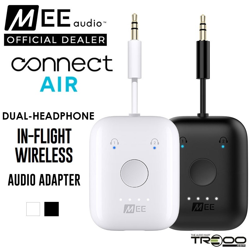 Official] Mee Audio Connect Air Wireless Bluetooth 5.0 (aptX aptX-LL)  Transmitter Travel Airplane Flight Adapter for In-flight Entertainment  Systems, Computers & Tech, Parts & Accessories, Cables & Adaptors on  Carousell