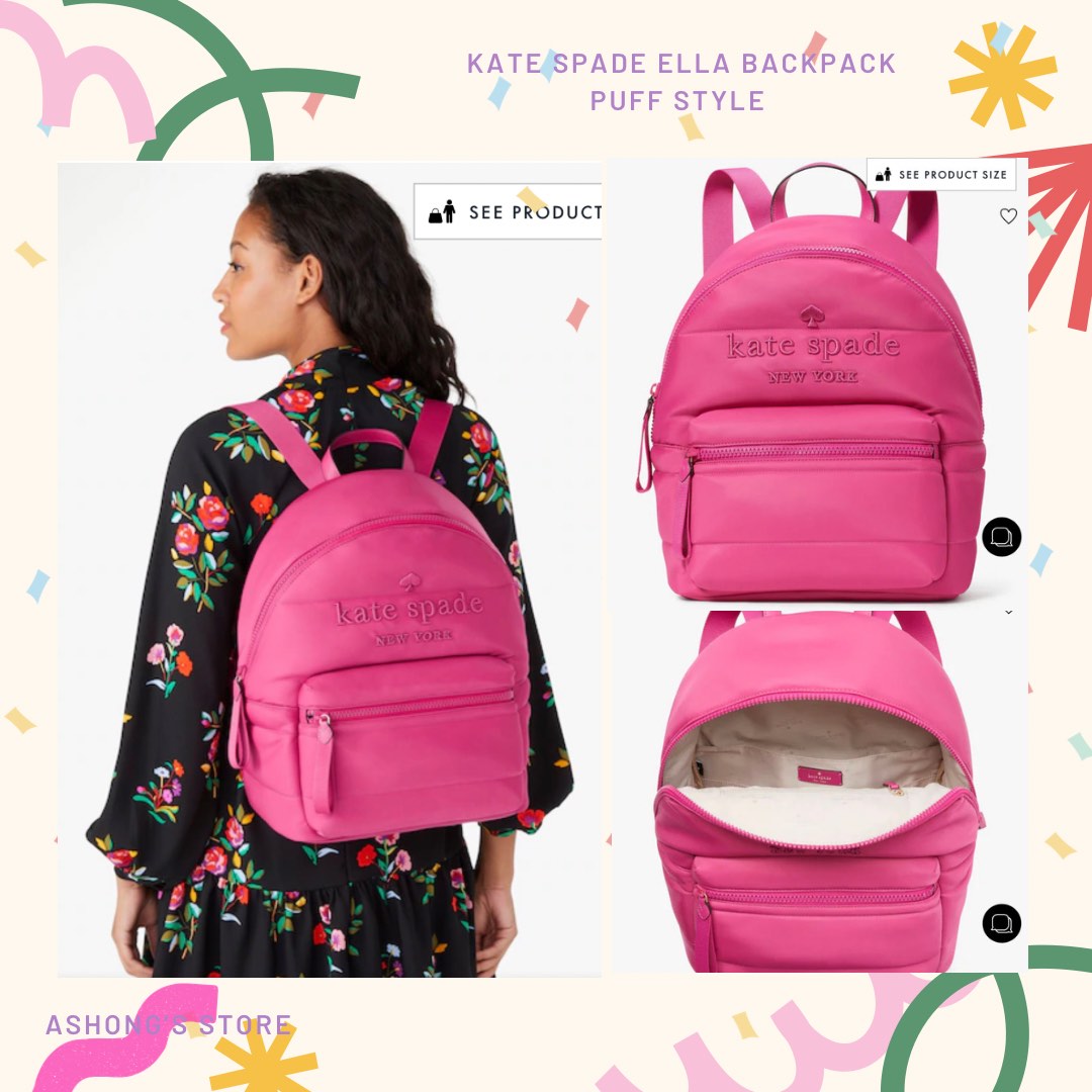 Kate spade pink backpack purse top