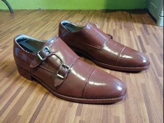 Original Tandy Double Monk Strap choco brown 7.5  men dress shoe cow leather sneakers