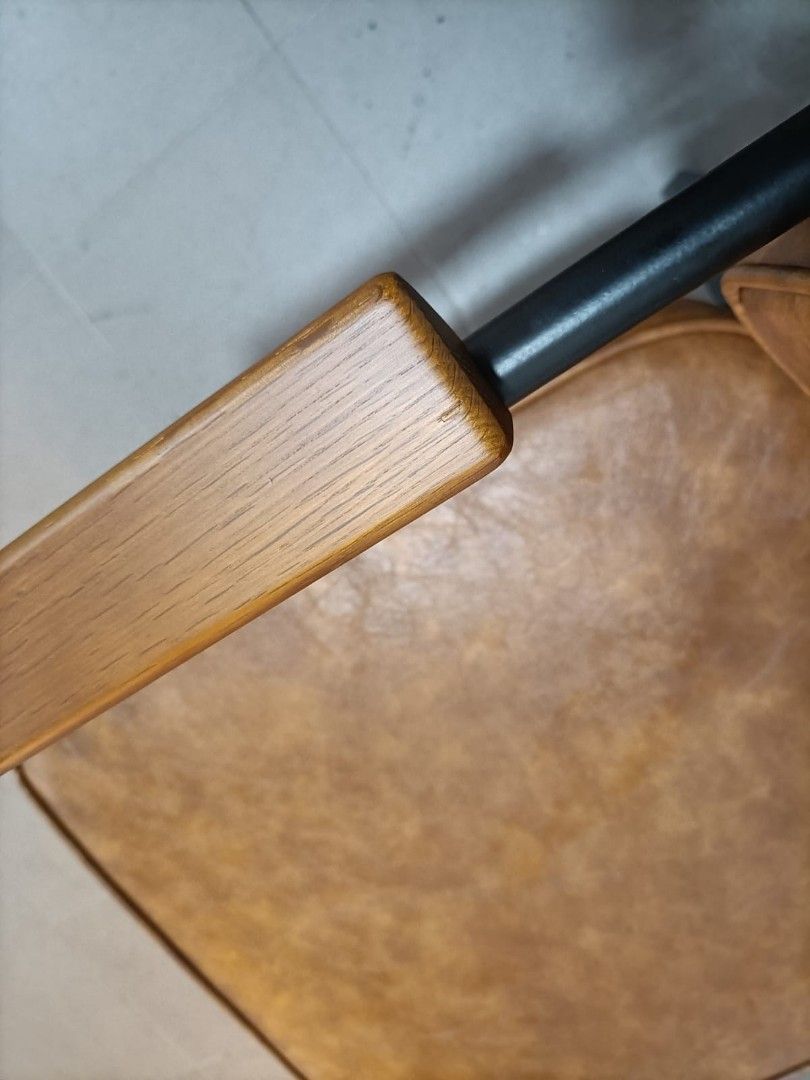 OTAKI Chair in VINTAGE BROWN PU (one only), Furniture & Home Living