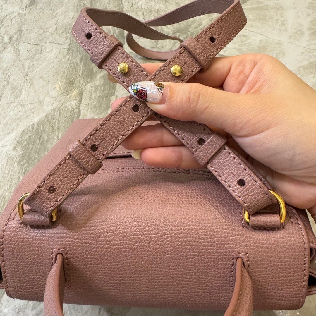 Polène | Bag - numéro Un Nano - Lilac Textured Leather