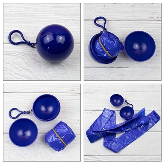 Poncho Keychain Raincoat Ball for Door Gift Christmas Gift