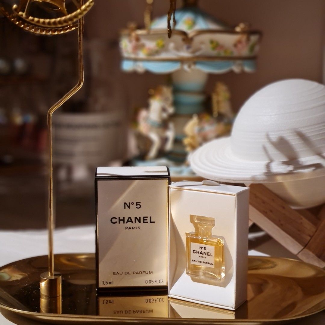 Chanel No.5 0.25 oz/7.5 ml Women's Parfum Perfume New Sealed w/ Box  Bag Sample 3145891051605