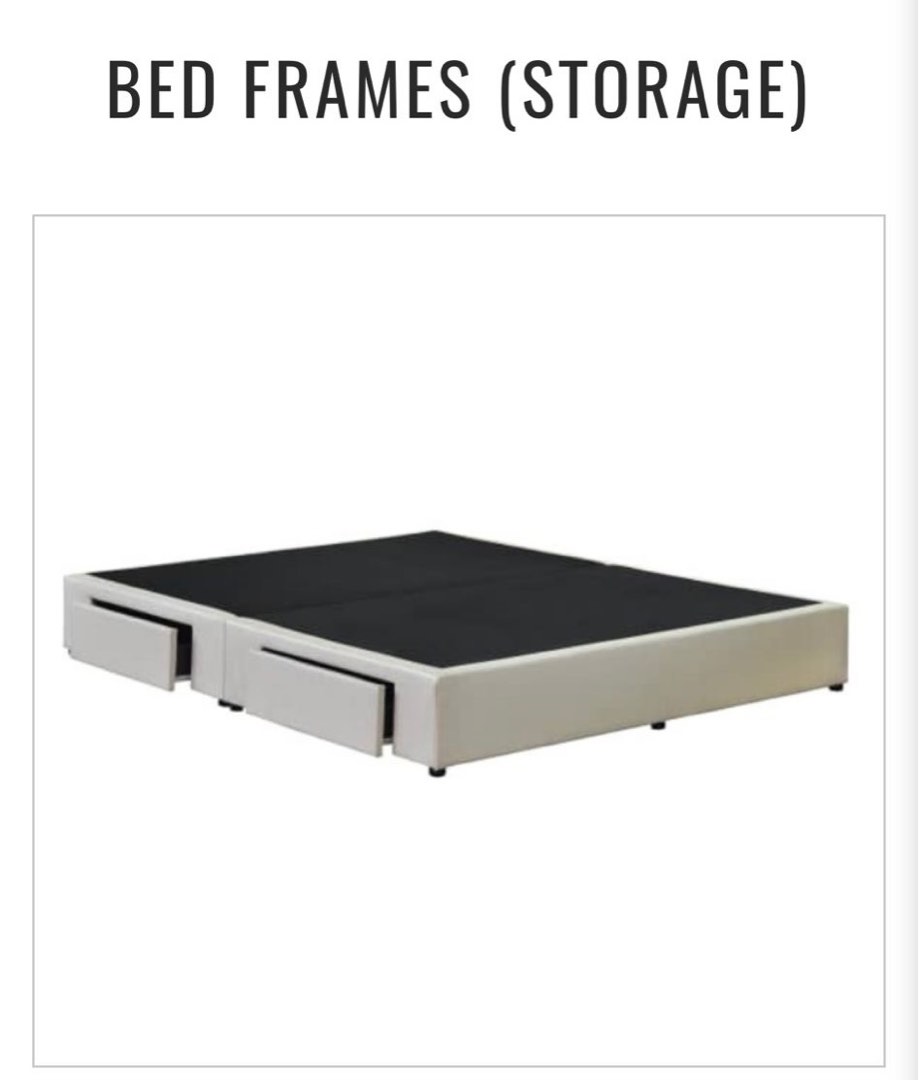 Queen bed base with drawer, Furniture & Home Living, Furniture, Bed