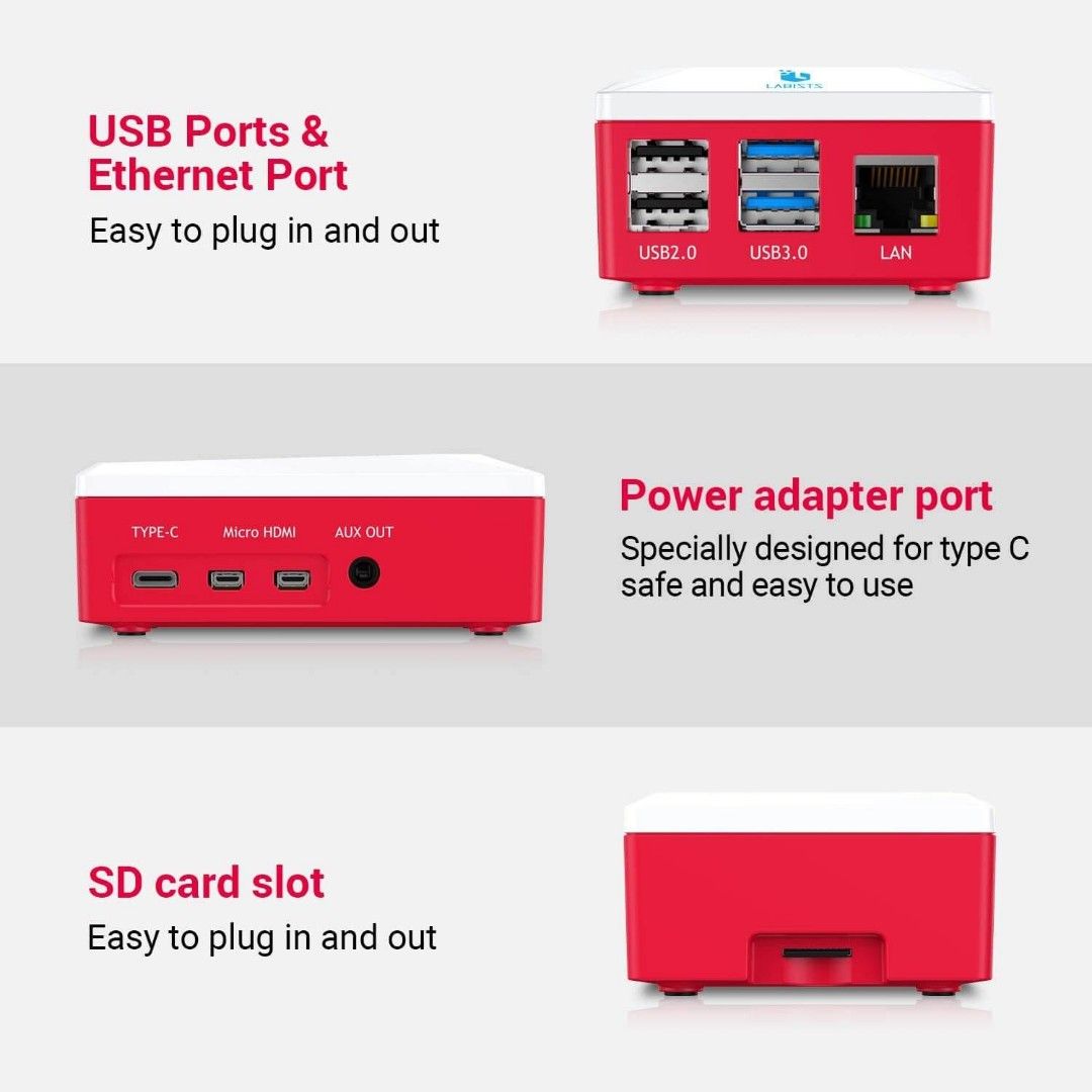 Raspberry Pi 4 B Model B Starter Kit 8GB RAM and 128GB SD Card ...