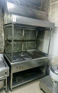Restaurant Food Stainless Stand with Chimney for GRIDDLE & Noodles Steamer Set.