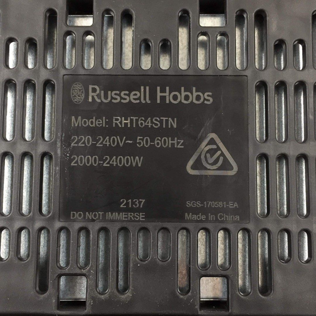 RUSSELL HOBBS Stone Textured 4Slice Toaster 220volts, TV & Home