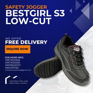 Safety Jogger Bestgirl S3 Lo-cut Ladies Safety Footwear Women Safety Shoes Steel Toe Cap Shoes Women | PPE | Personal Protective Equipment | Safety Shoes | Safety Boots | Shoes | Foot Protection | Safety Jogger | Shoes PPE | Protection Footwear | Footwear