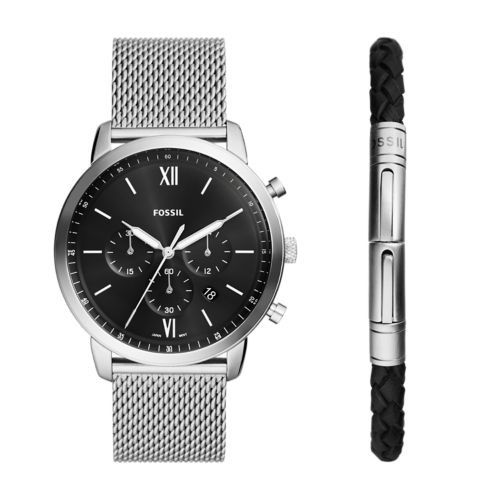 Men's fossil watch and bracelet set online