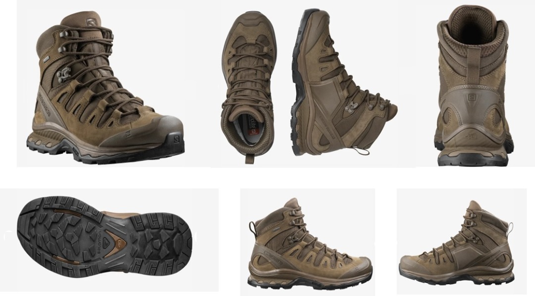 Salomon Boots - Quest 4D GTX Forces 2 -Earth Brown, Men's Fashion ...