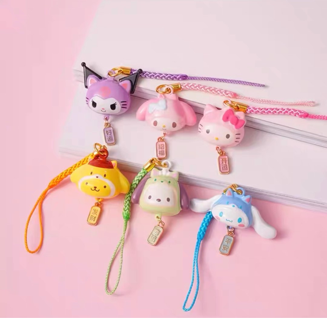 SANRIO LUCKY CHARM KEYCHAIN / FULL SET / SINGLE BLIND BOX / ABLE TO