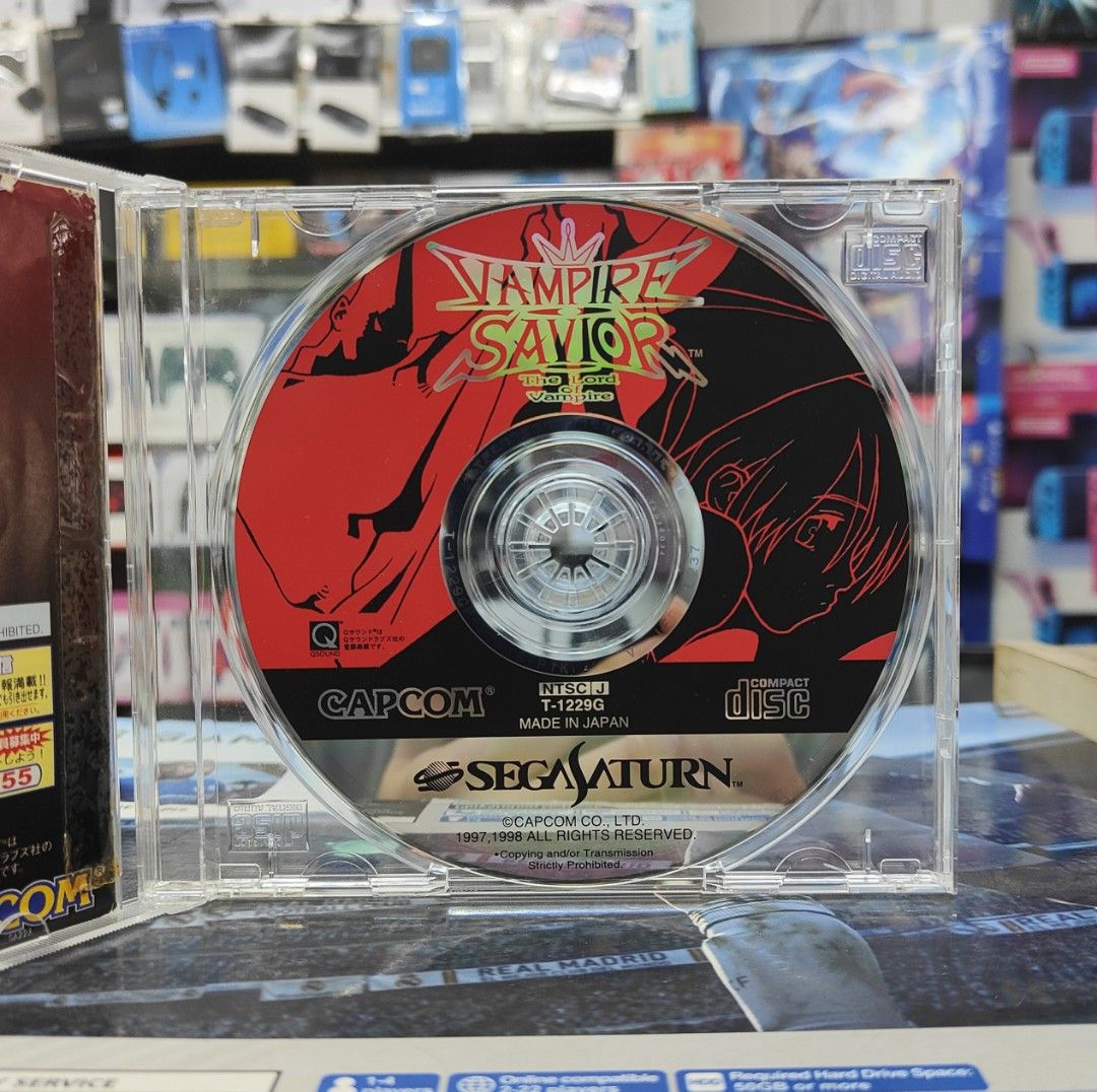 VAMPIRE SAVIOR SEGA saturn vendeur américain - petite fissure sur le