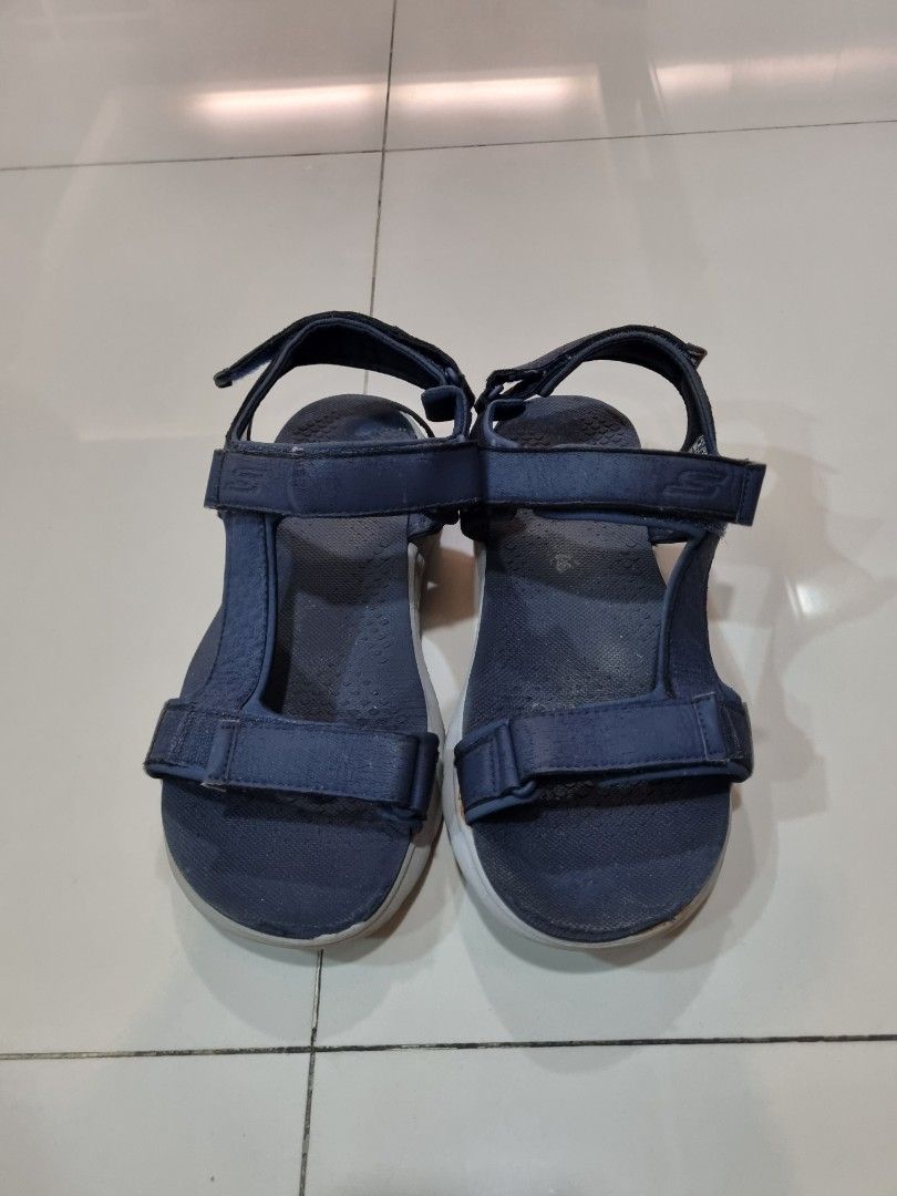 Sketchers blue sandals sale