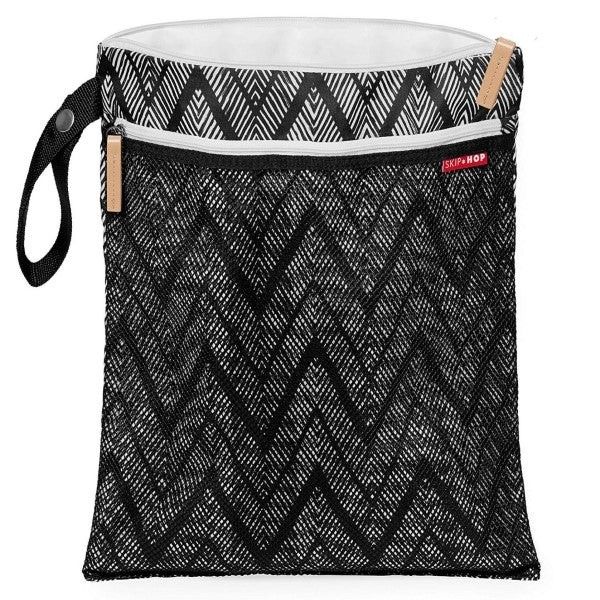Skip Hop Wet Dry Bag Zig Zag Zebra for swim diapers travel preschool clothes and hang on stroller Babies Kids Going Out Diaper Bags Wetbags on Carousell