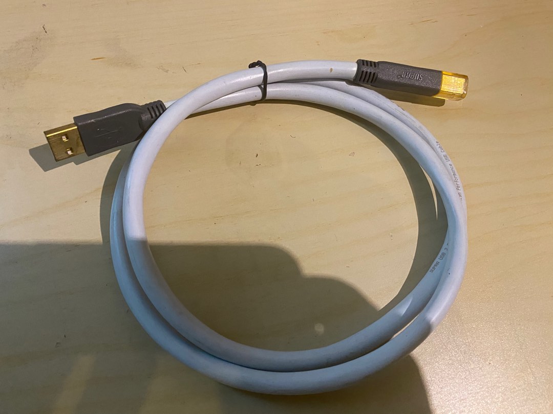 SUPRA USB A to USB B audio cable (Made in Sweden) audiophile, Audio